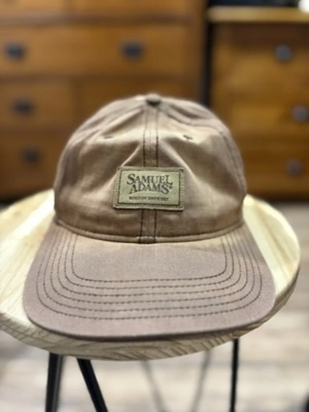 Samuel Adams Boston Lager Brown Adjustable Baseball Cap Hat Breweriana Sportiqe